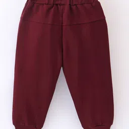 Mini Taurus Cotton Full Length Lounge Pant with Sunglasses Printed - Maroon image 2