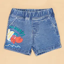 Pantaloons Baby Crab Printed Shorts - Blue image 4