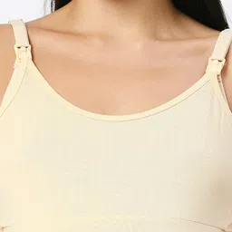 Kriti Cotton Elastane Sleeveless Nursing Camisole - Beige image 5