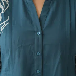 COTNUF Printed Mandarin Collar Tunic & Trousers Co-Ords image 4