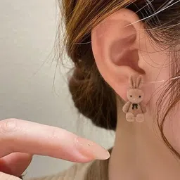 Celestique Cute Bunny Animal Shaped Studs-picture-28