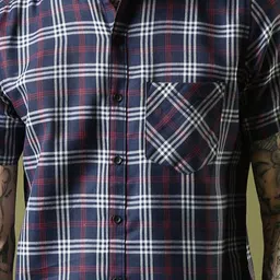 THE BEETEL HOUSE Men Relaxed Checked Spread Collar Casual Shirt image 2