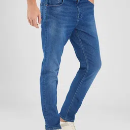 SPYKAR Men Slim Fit Light Fade Stretchable Jeans image 4