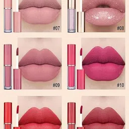 Plessis Set Of 12 Matte Liquid Lipstick- 2.5 ml Each- Shade- 01- 02- 03- 04- 05- 06- 07-09 image 5