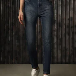 High Star Women Comfort Skinny Fit High-Rise Light Fade Stretchable Jeans-image-98