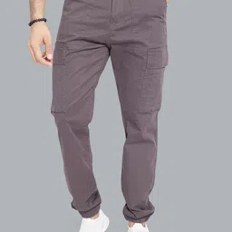 DIVISIVE Men Solid Relaxed Straight Leg Mid-Rise Casual Cargos-image-62
