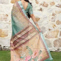 Mitera Floral Handloom Saree image 2