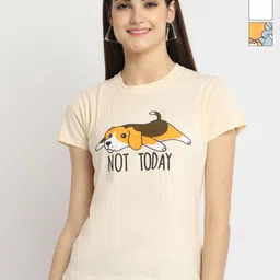 Tromko Women Pack of 3 Donald Duck Graphic Printed Round Neck Cotton Regular Fit T-shirts-picture-18