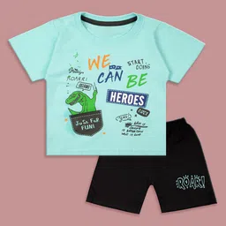 BAESD Boys Printed Pure Cotton T-shirt With Shorts-picture-18