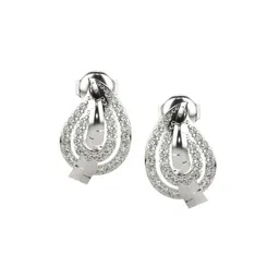 VALANOVA Women 18K White Gold & Lab Grown Diamond Earrings 3.05gm-picture-26
