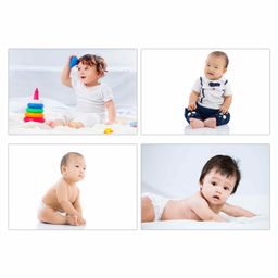 WENS HD Digital Baby Posters Pack of 4 - Multicolour-picture-34
