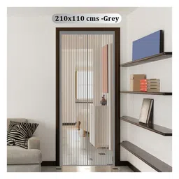 Classic Mosquito Net Magnetic Screen for All Door Types with Self Adhesive Hook Tape 210 x 110 cm - Grey-image-32