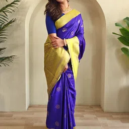Mameraa Woven Design Zari Art Silk Handloom Saree-picture-13