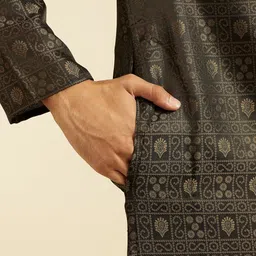 Diwas by Manyavar Men Raw Silk Kurta image 3