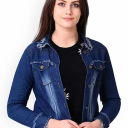 KASHIAN Women Denim Jacket with Patchwork-picture-28