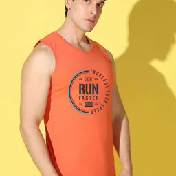 WOOSTRO Pack Of 2 Combed Cotton Printed Gym Vests image 4