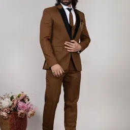 AEN FASHION Men Slim Fit 3 Piece Suits image 4