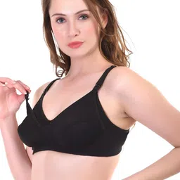 Liigne Pack Of 4 Cotton Full Coverage Non Padded Maternity Bra image 2