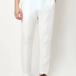 Ethnicity Men Woven Design Self Design Silk Kurta with Pyjamas image 4