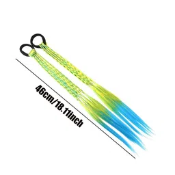 LYTIX Set Of 12 Assorted Ponytail Holders With Hair Extensions image 2