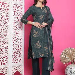Stylee LIFESTYLE Printed Pure Silk Unstitched Dress Material image 3