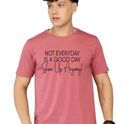 BRAWNY BATTLER Typography Printed Round Neck Short Sleeves Pure Cotton T-shirt image 2
