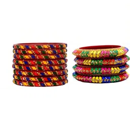 TRIOXY Multi Glass Artificial Stones Bangle-image-9