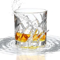 niya trendz ROTABLE 2PC WHISKY GLASS Glass Set Whisky Glass image 4