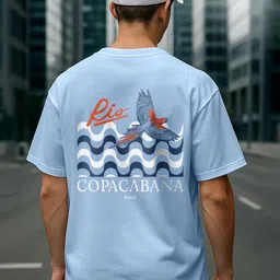 NOBERO Men Printed Drop-Shoulder Sleeves T-shirt image 2