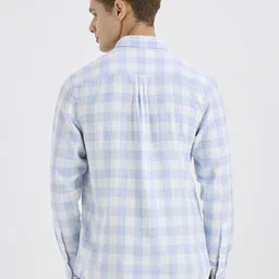 ROCKING SWAMY Men Gingham Checks Checked Casual Shirt image 4