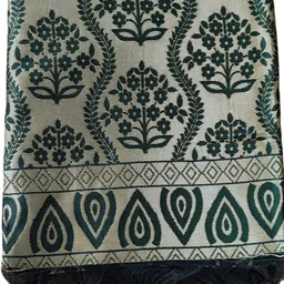 gaurishanker creation Art Silk Woven Dark Green Women Dupatta-picture-17