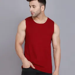 WOOSTRO Men Pack Of 2 Solid Round Neck Cotton Slim Fit T-shirts-picture-29
