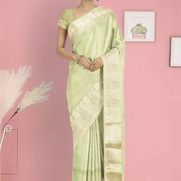 The Chennai Silks Woven Design Zari Silk Cotton Handloom Saree-picture-17