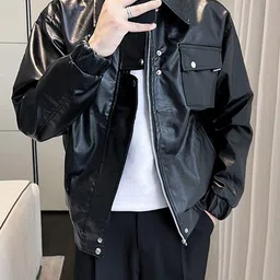 StyleCast x Revolte Men Leather Jacket image 1