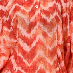 Tamiska By Narendra Kumar Geometric Printed Kimono Sleeve Kaftan Top image 5