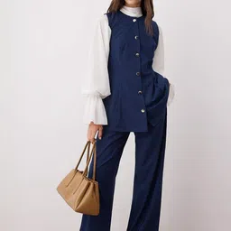 Trendyol High Neck long Sleeves Top With Trousers & Coat-picture-13
