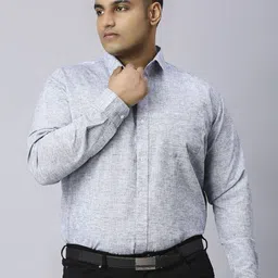 Xmex Men Spread Collar Comfort Formal Shirt-picture-10