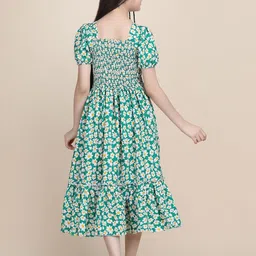 Pinly Crepe Fit & Flare Midi Dress image 4