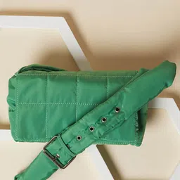 HAUTE SAUCE by Campus Sutra PU Structured Handheld Bag with Quilted image 2