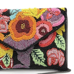 Anekaant Floral Embellished Structured Sling Bag image 5