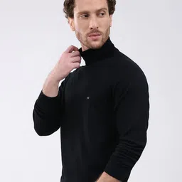 Monte Carlo Men Solid Turtle Neck Pullover Sweater image 5