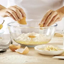 mdnsho Glass Mixing Bowl (2400 ml) Borosilicate Glass plate tray dishes and Serving Bowl container Disposable image 3