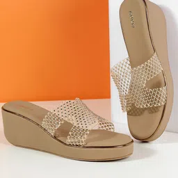 Mochi Women Western - Embellished Open Toe Wedge Sandals-image-58