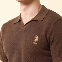 U.S. Polo Assn. Polo Collar Pure Cotton Slim Fit T-shirt image 3