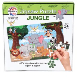 Ratnas Little Jigsaw Puzzle Jungle Multicolor - 35 Pieces Print May Vary image 5