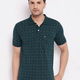 LYCOS Men Printed Polo Collar Applique T-shirt-picture-46