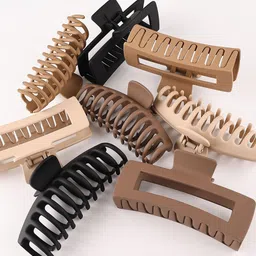 SH FSN Women Set of 6 Rectangular Shape Claw Clip-picture-19