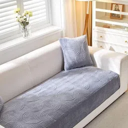 HOMETHREADS Grey & Grey Printed Sofa Cover-picture-38