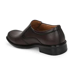 Azzaro Black Men Leather Formal Slip-Ons Shoes image 4
