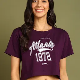 Moda Rapido Women Printed Drop-Shoulder Sleeves Bio Finish Pockets T-shirt-image-91